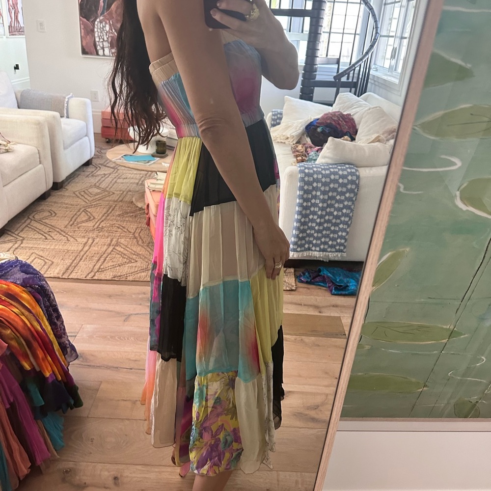 Vintage Tracy Feith Collection Patchwork Dress Y2k - image 3